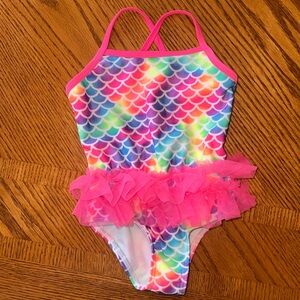 Wonder Nation girl 2T one piece tutu swimsuit